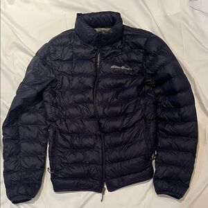 Eddie Bauer Men's Dark Blue Puffer Jacket Medium